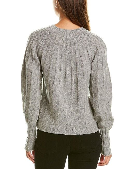 3.1 Phillip Lim Gray Cashmere & Wool Pullover Sweater
