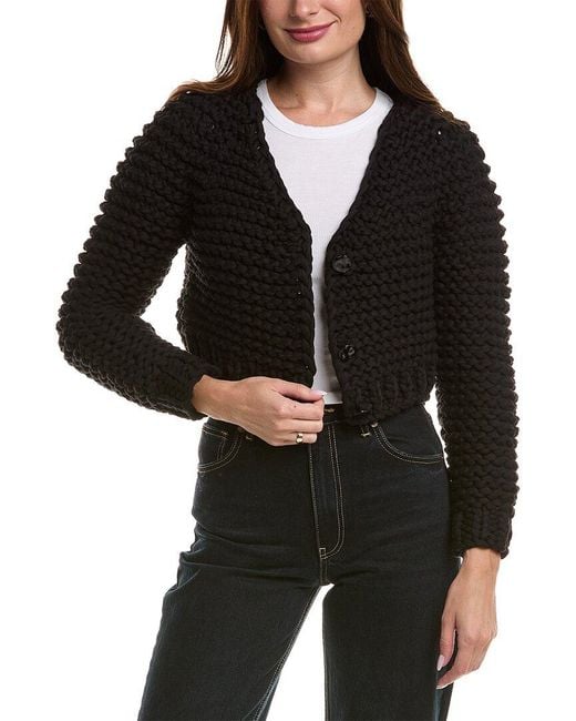 FRAME Black Frame The Bubble Cardigan