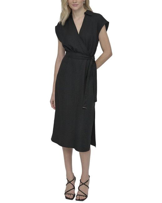 DKNY Black A-Line Dress