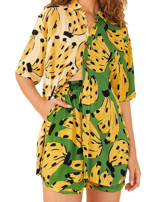 Farm Rio Yellow Short