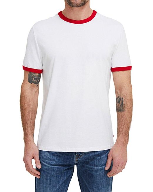 AG Jeans White Anders Ringer T-shirt for men