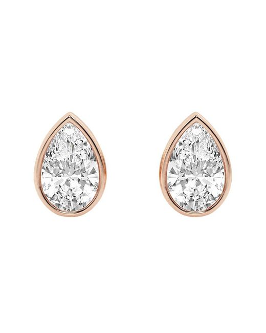 Lab Grown Diamonds Metallic 14K Rose 1.00 Ct. Tw. Lab-Grown Diamond Studs