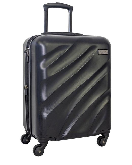 Geoffrey Beene Black Puffer Hardside 2pc Luggage Set