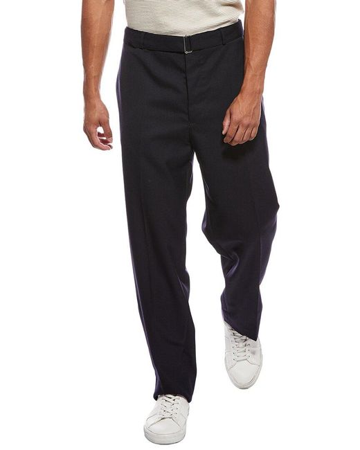 Officine Generale Black Officine Generale Hoche Italian Wool Pant for men