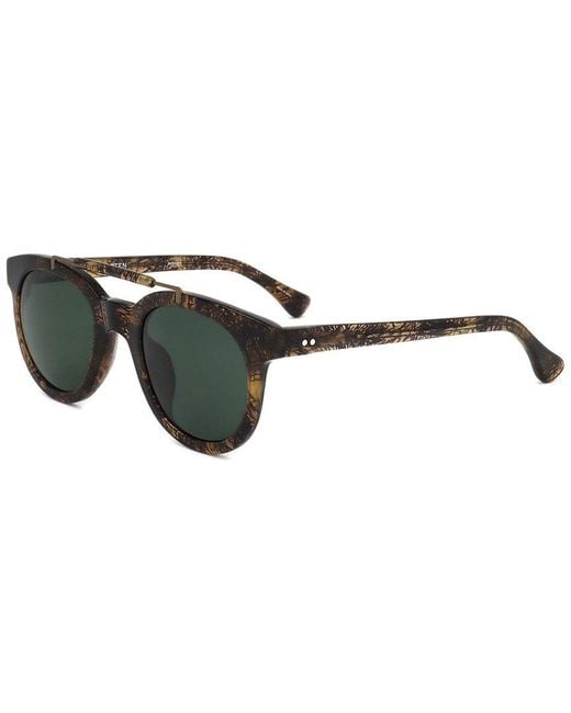 Linda Farrow Black Dvn132 46mm Sunglasses