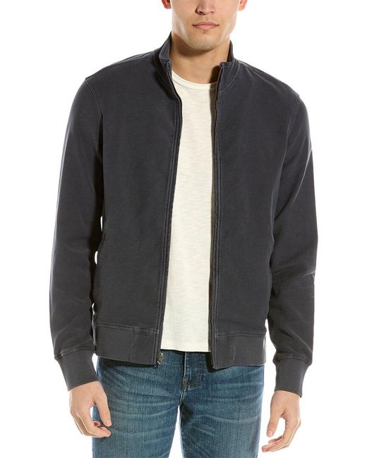 Faherty Stretch Terry Tanker Jacket in Gray for Men | Lyst
