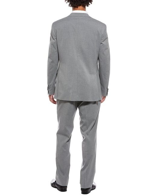 Scotch & Soda Gray 2pc Suit With Flat Front Pant for men