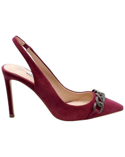 Charles David Pink Reeling Leather Pump