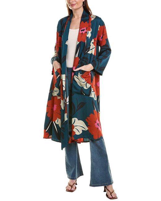 Johnny Was Blue Alder Kimono