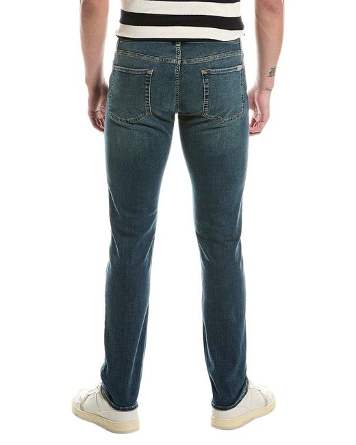 7 For All Mankind Blue Slimmy Champlin Slim Straight Jean for men