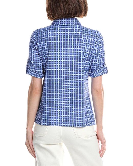 J.McLaughlin Blue Cornelia Top