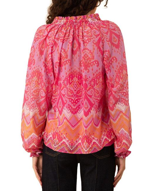 Hale Bob Red Lilah Blouse