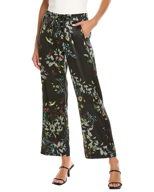 Johnny Was Ash Jesse Silk-blend Pant in Green - Save 1% | Lyst
