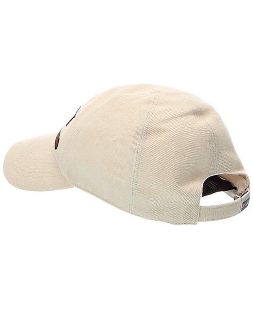 Gucci White GG Baseball Hat for men