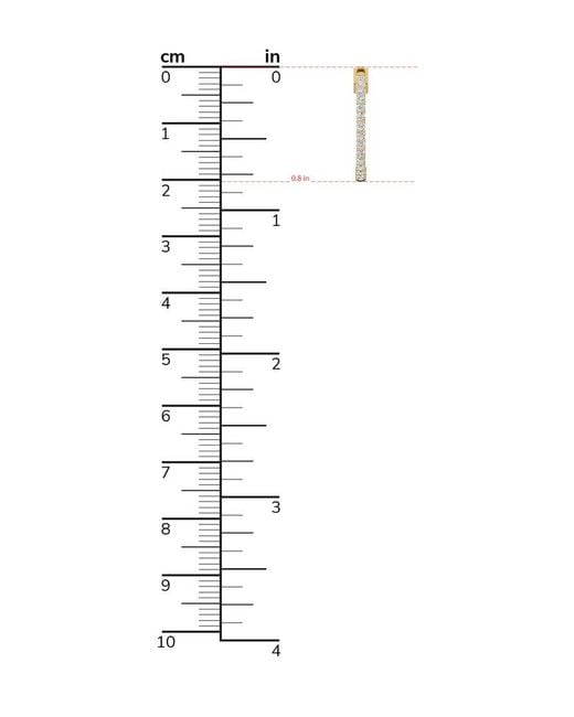 Diana M Metallic Diana M. Fine Jewelry 14k 1.00 Ct. Tw. Lab Grown Diamond Hoops