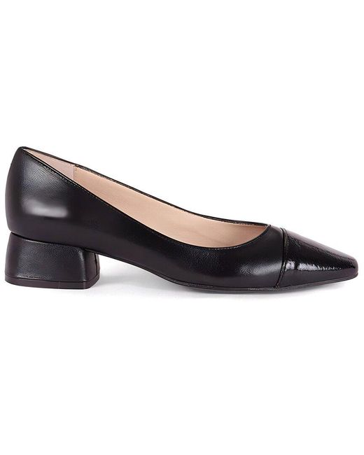 Menina Step Black Berta Leather Pump