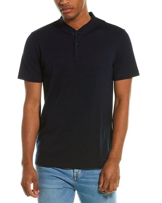 Theory Cotton Berk Function Pique Shirt in Blue for Men | Lyst