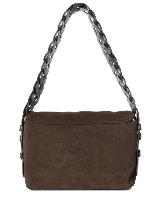 Tiffany & Fred Paris Brown Hand-Woven Leather Crossbody