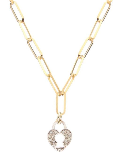 Meshmerise Metallic 18k Over Silver 0.15 Ct. Tw. Diamond Necklace