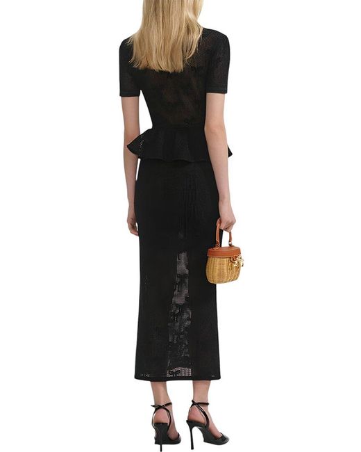 MIRA RICHI Black Midi Dress