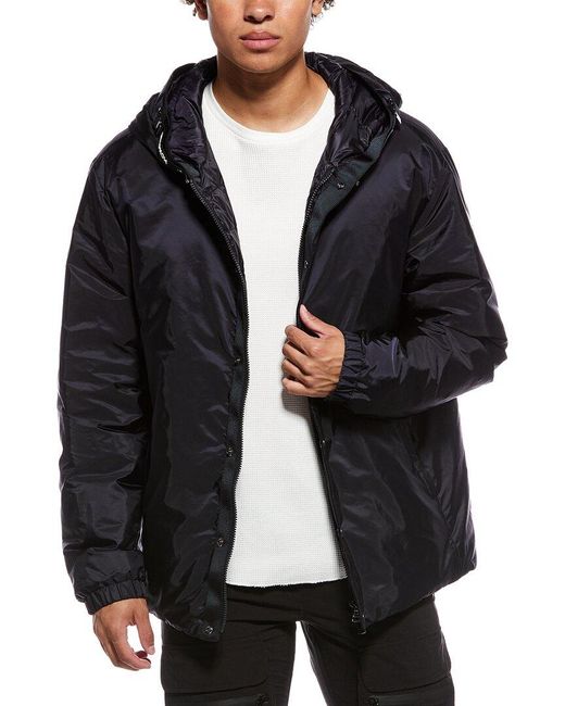 Moncler Black Logo Patch Hooded Jacket for men