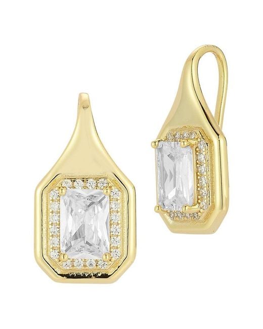 Glaze Jewelry Metallic 14K Plated Cz Earrings