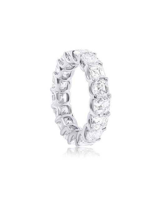 Diana M Fine Jewelry White Gold 6.85 Ct. Tw. Diamond Eternity Ring