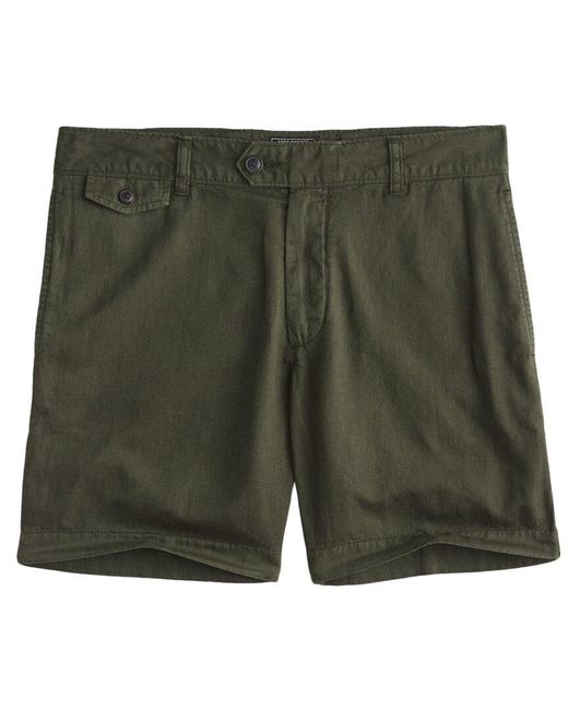Todd Snyder Green Linen-blend Short for men
