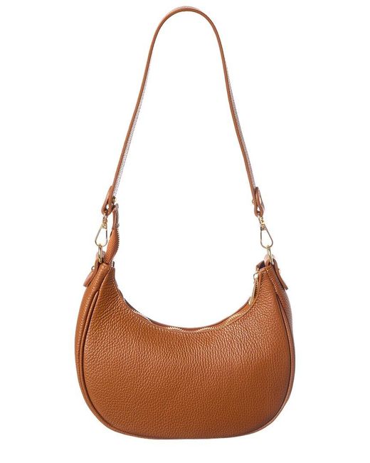 Italian Leather Brown Shoulder Bag