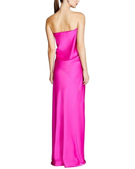 Halston Heritage Pink Lisette Gown