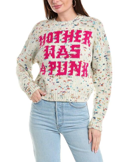 Mother Gray Denim The Alpaca & Wool-Blend Jumper