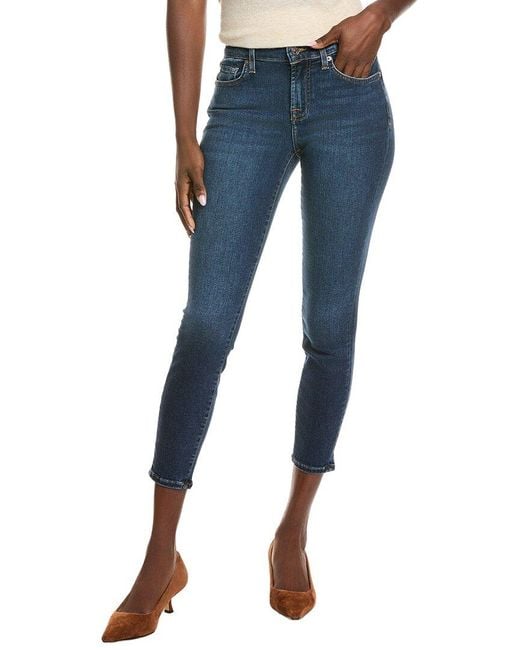 7 For All Mankind Blue Gwenevere Freesia Ankle Jean