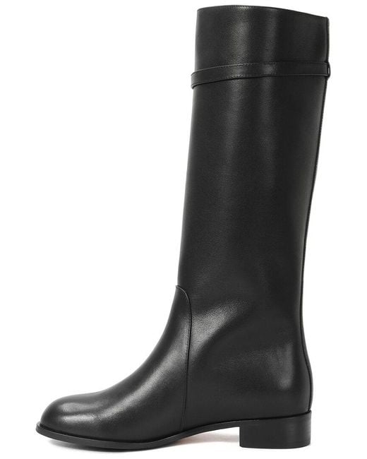 Tiffany & Fred Paris Black Leather Riding Boot