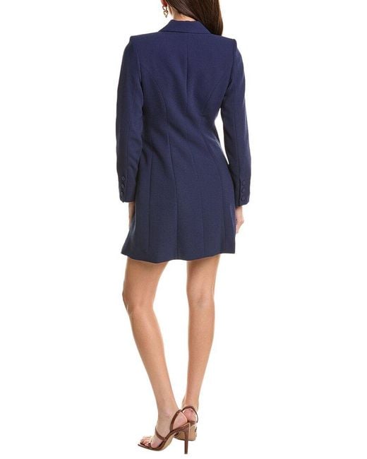 Issue New York Blue Blazer Mini Dress