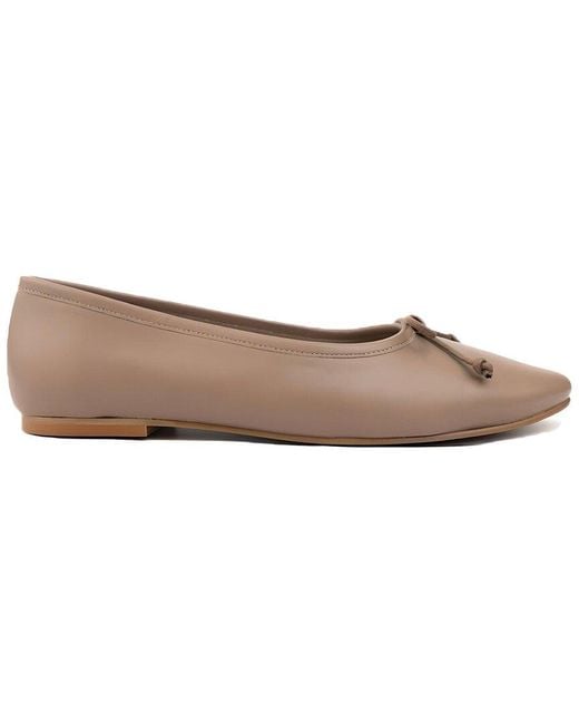 Menina Step Brown Belle Flat