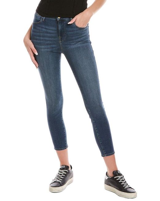 FRAME Cotton Le High Sulham Skinny Crop Jean in Blue - Save 30% | Lyst