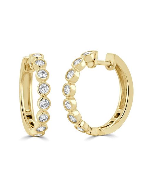 Sabrina Designs Metallic 14K 1.02 Ct. Tw. Diamond Huggie Earrings
