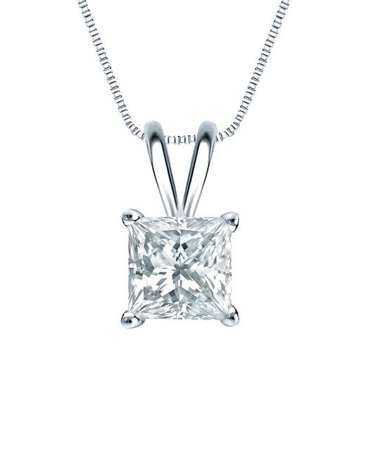Sabrina Designs Lab Grown Diamonds White 14K 5.00 Ct. Tw. Lab-Grown Diamond Solitaire Pendant