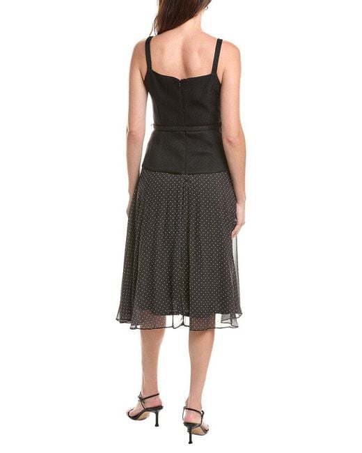Julia Jordan Black Peplum Waist Midi Dress