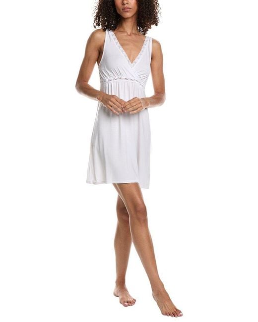 Barefoot Dreams White Luxe Milk Jersey Chemise