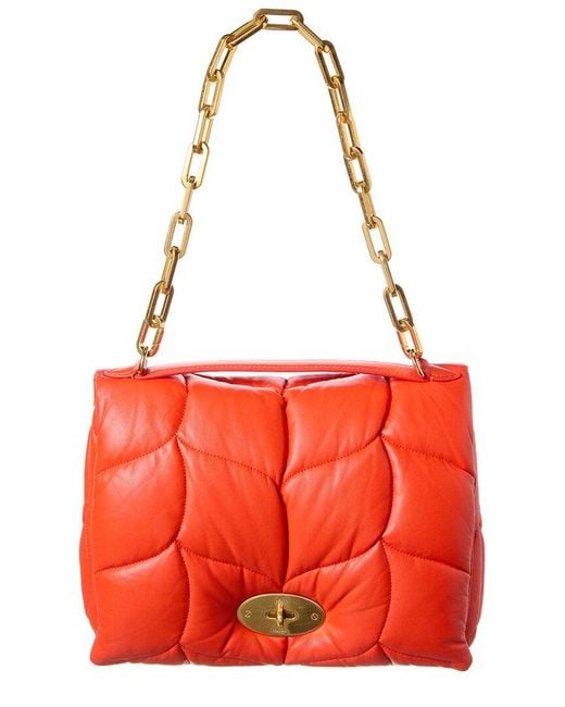 Mulberry Red Softie Leather Shoulder Bag