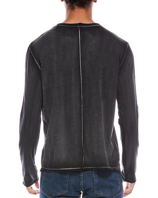 Helmut Lang Black Raw T-Shirt for men