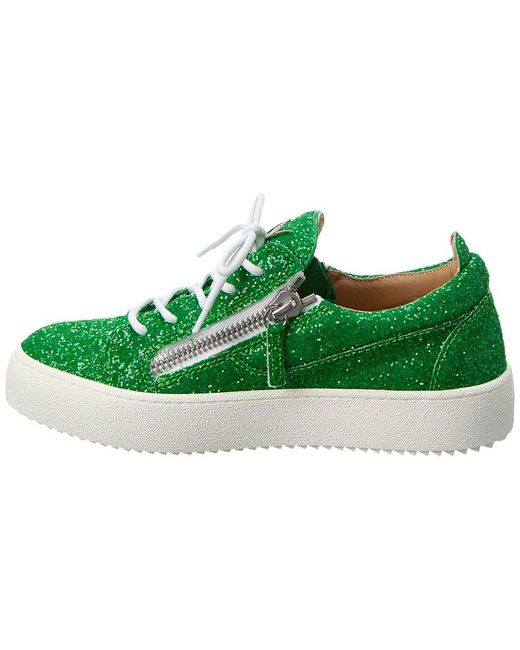 Giuseppe Zanotti Green May London Glitter Sneaker