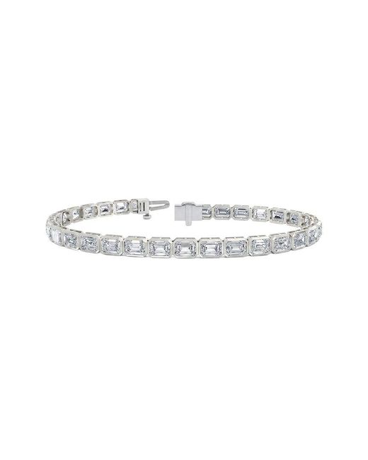 Lab Grown Diamonds White 14K 11.20 Ct. Tw. Lab-Grown Diamond Tennis Bracelet