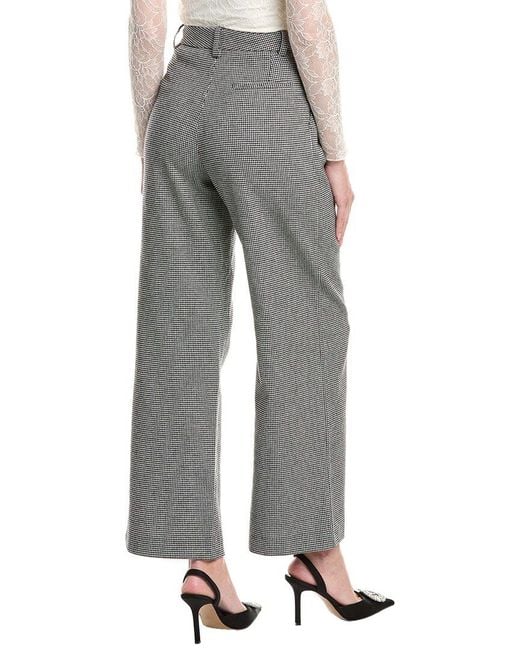 Maje Gray Wool-Blend Pant