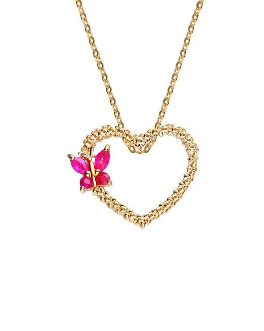 Rachel Glauber Metallic 14k Over Silver Necklace