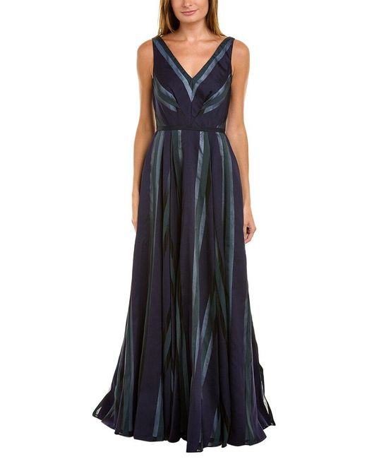 Carmen Marc Valvo Blue Infusion Gown