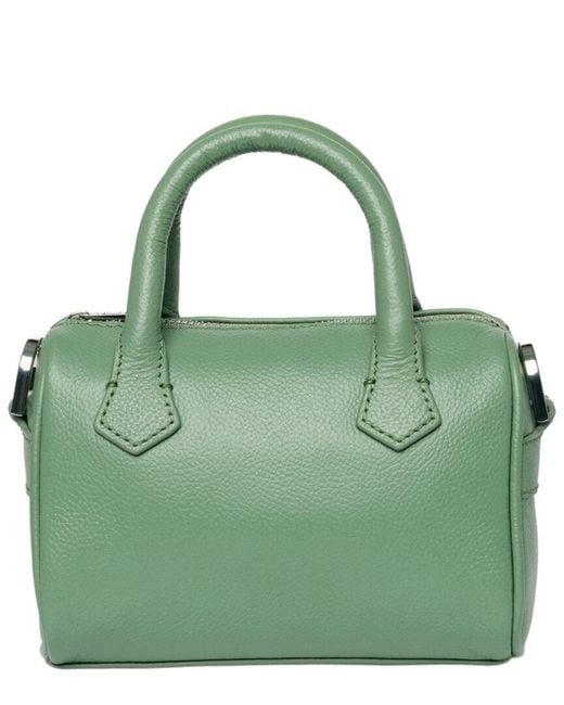 Zadig & Voltaire Green Sunny Nano Wings Grained Leather Crossbody