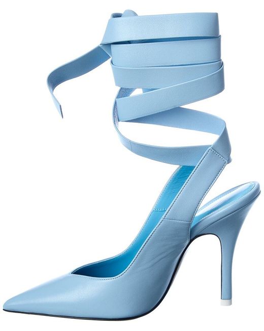 The Attico Blue Venus Leather Pump