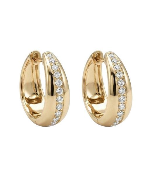 Sabrina Designs Metallic 14K 0.41 Ct. Tw. Diamond Hoop Earrings